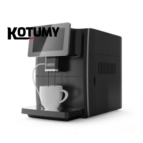 Automatic Touch Screen Concentrated Italian Style LED Display Coffee Machine Grinding Integrated 1 Year Warranty