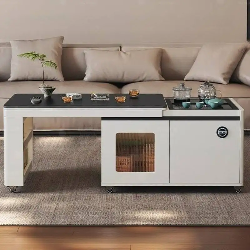 Black Coffee Tables Multifunctional Business Adjustable White Coffee Tables Modern Japanese Couchtisch Living Room Furniture