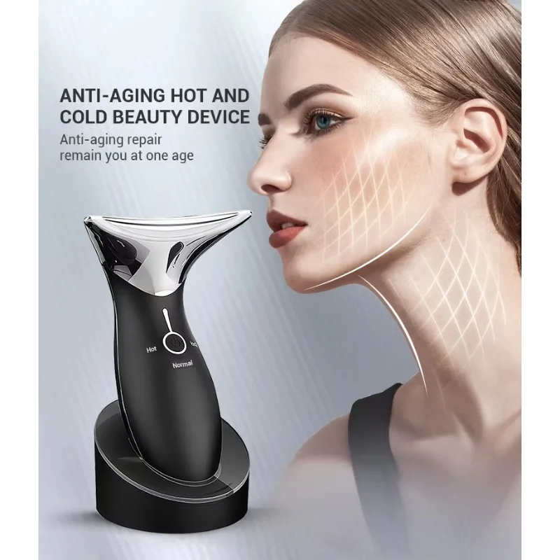 Multi-Mode LED Neck Face Lift Massager, Micro-Current Face Massager for Face and Neck Beauty Treatments
