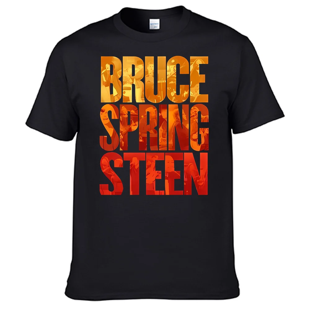 Bruce Springsteen T-shirt 100% Cotton Men Shirt Top Sales