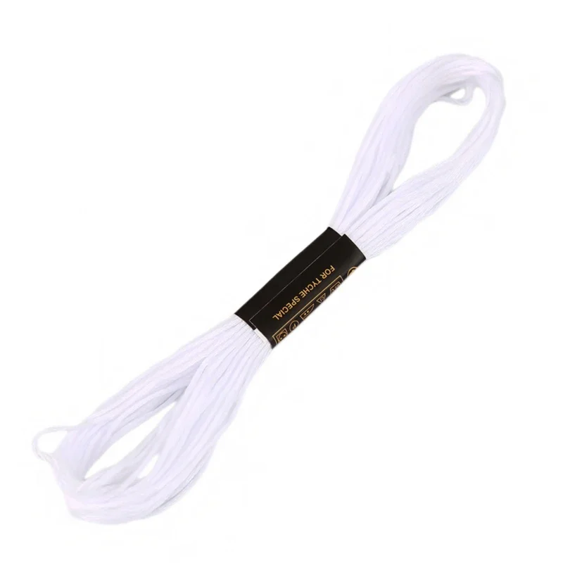 Cross Stitch Embroidery Thread For DIY Homemade Craft Sewing Accessories 12 White+12 Black Embroidery Floss