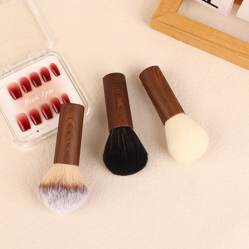 1Pcs Nail Art Brush Remove Dust Brush Imitation Wood Grain Nail Dust Polish Powder Cleaning Tool Beauty Makeup Brushes Manicure