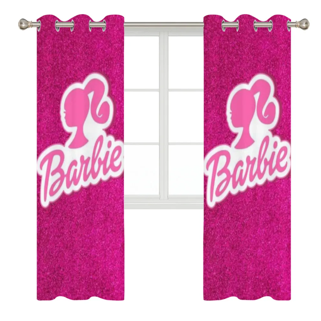 Barbie Hot Pink Blackout Curtains For Living room Bedroom