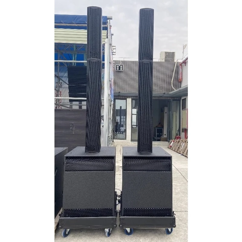 450W+750W Column Array Speaker 18 Inch Class D Active Subwoofer Professional Stage Audio System