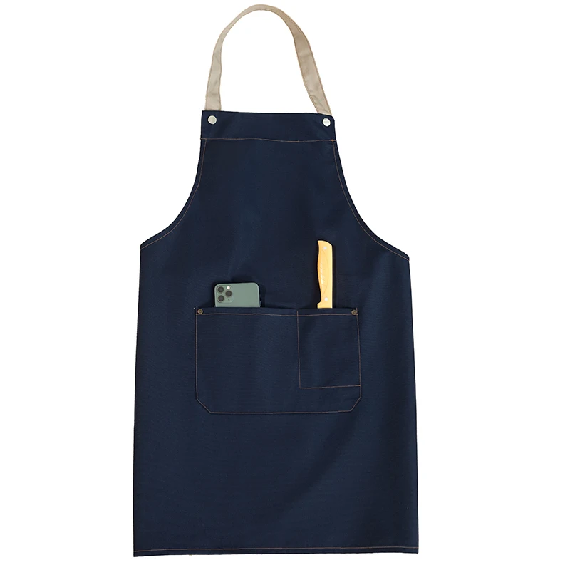 Customized Apron Logo Nail Beauty Hair Salon Restaurant Kitchen Aprons Barista Chef Waiter Canvas Work Mandiles for Women Men