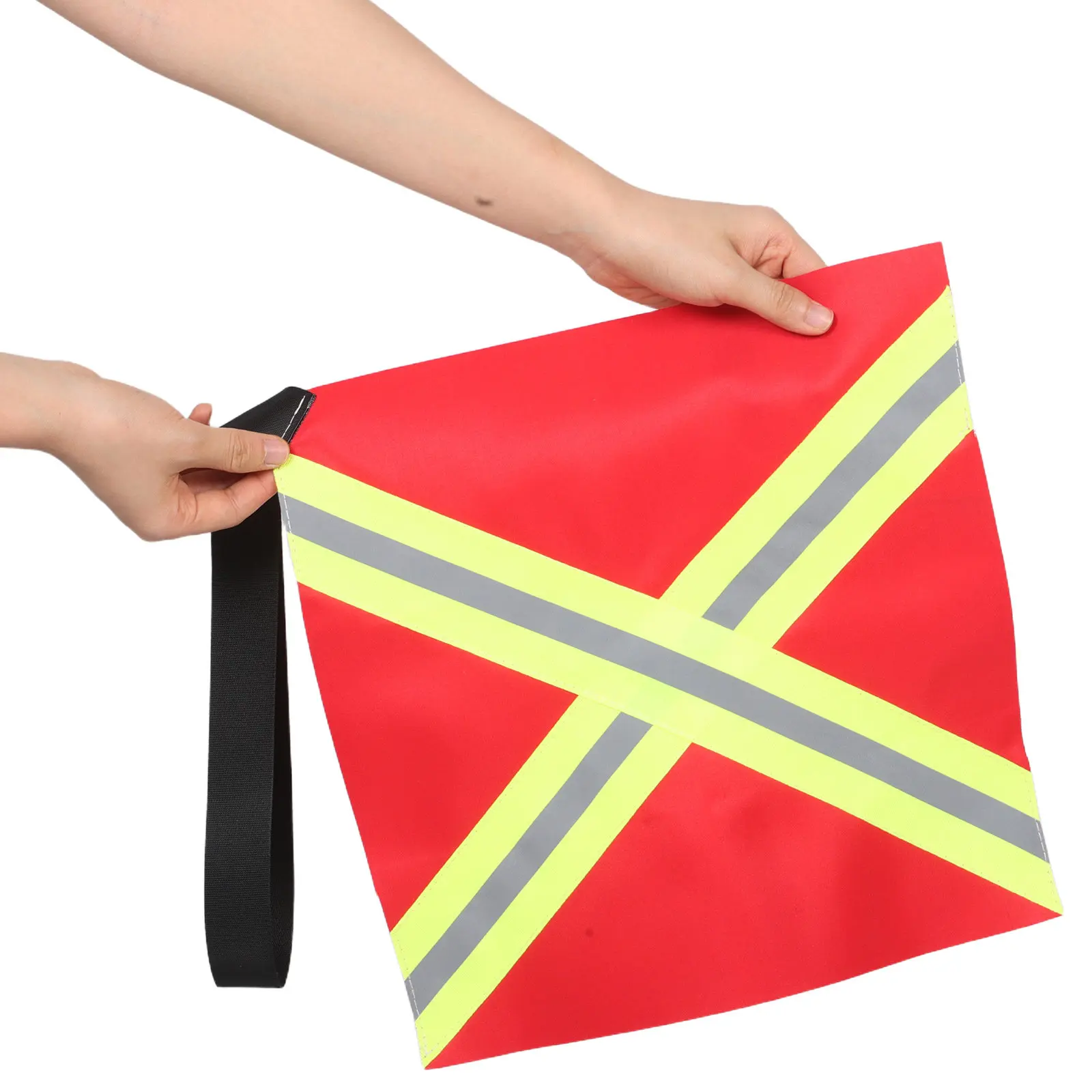 2Pcs Kayak Towing Flag Reflective Safety Warning Sign High Visibility Weatherproof for Kayak Canoe Boat Trailer Nighttime Water