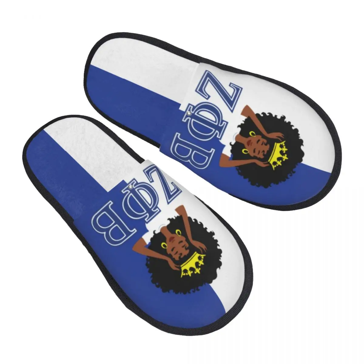 Özel Zeta Phi Beta Sorority Misafir Terlik Banyo Kadınlar için ZOB Yunan Mektup 1920 Ev Terlik