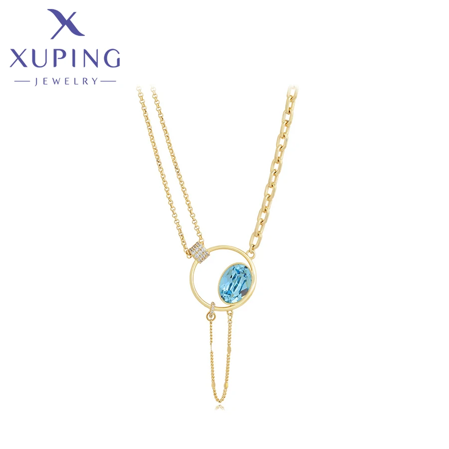 Xuping Jewelry Fashion New Arrival Crystal Pendant Necklace for Women A00718992