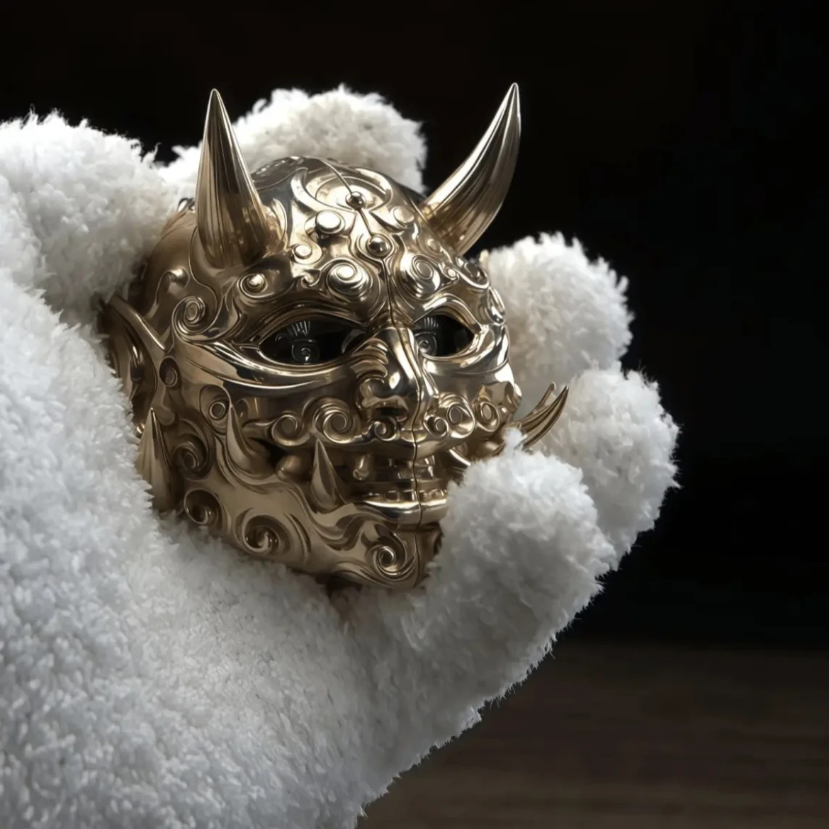 Enchanter Mask Metal Brass Fidget Slider Spinner EDC Toys Anti Stress Sensory ADHD Fidgeting Toys Refrigerator Magnet