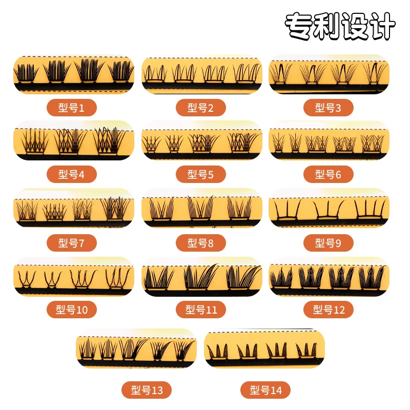 Enxertia mundo sem cola estilo mangá natural nove caudas coelho cílios postiços para grupos de meninas k-pop puro e atraente