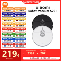 Xiaomi Robot Vacuum S20+, up to 170 minutes of cleaning powerful 6000Pa Spirating fan clean easily, even remotely
