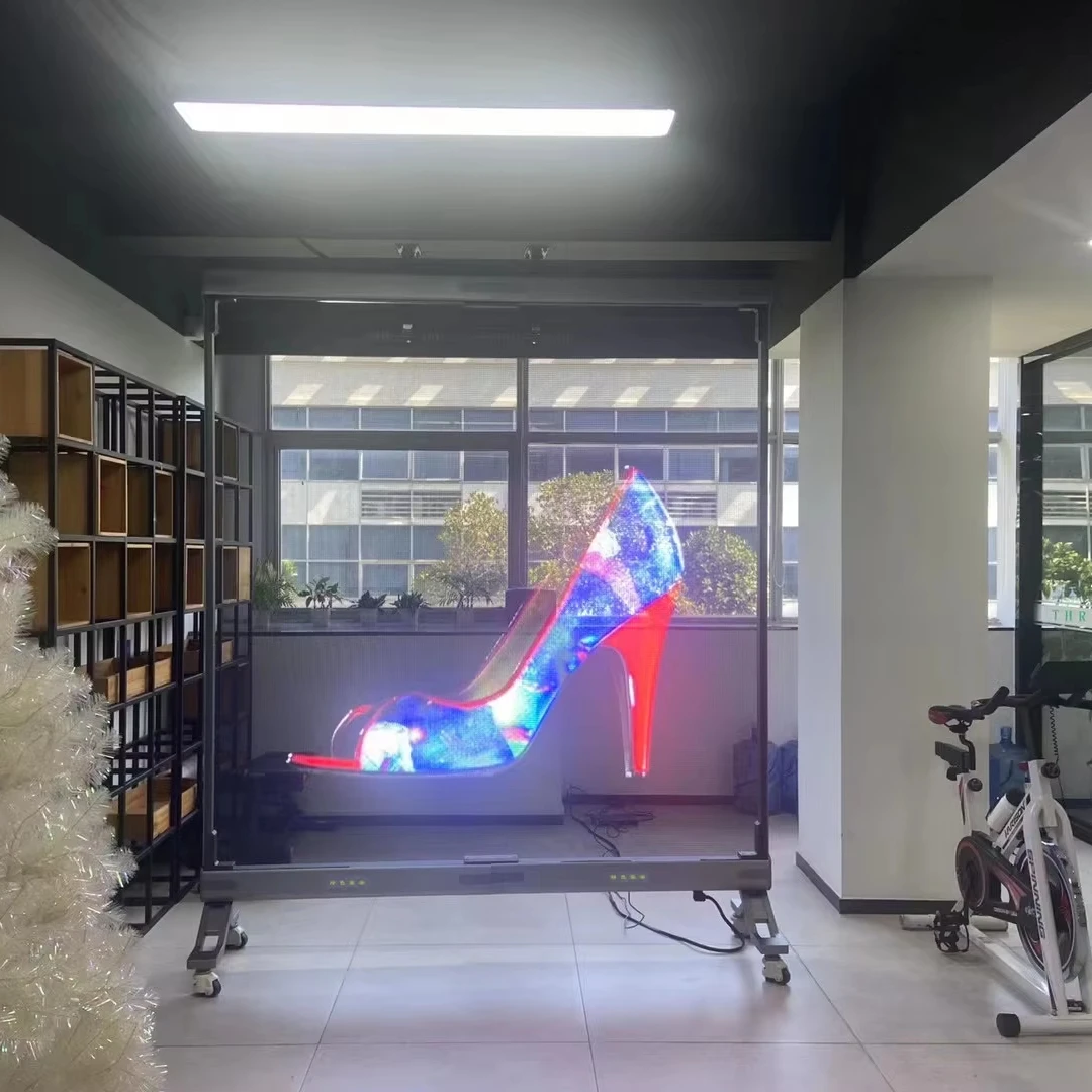

CE RoHS Certified Holographic Display Flexible Adhesive Transparent LED Film Screen For Children Museum Educational Institution