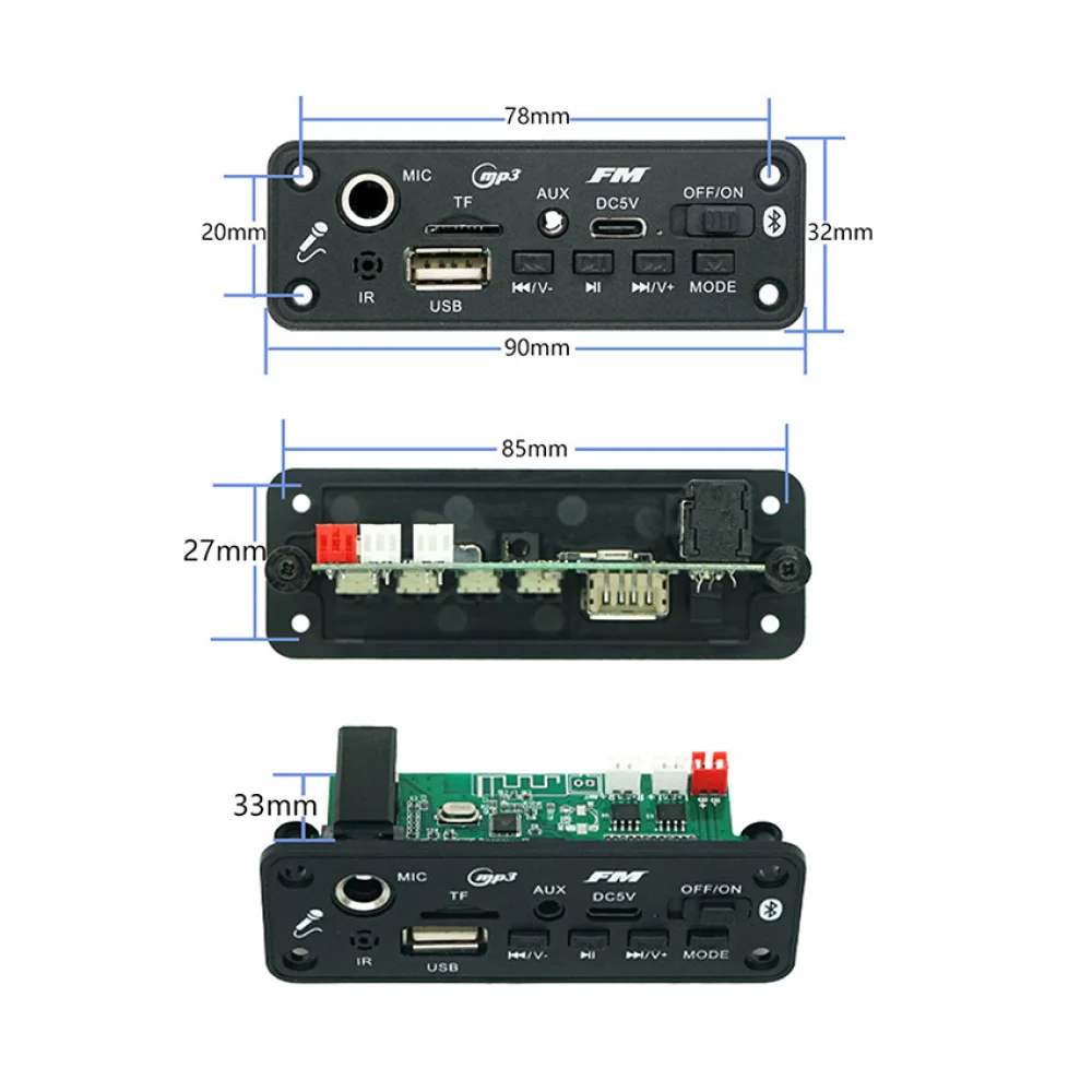 لوحة فك التشفير، ملحقات الصوت للتحكم عن بعد، لوحة مكبر صوت متوافقة مع البلوتوث، وحدة مكبر صوت متوافقة مع البلوتوث