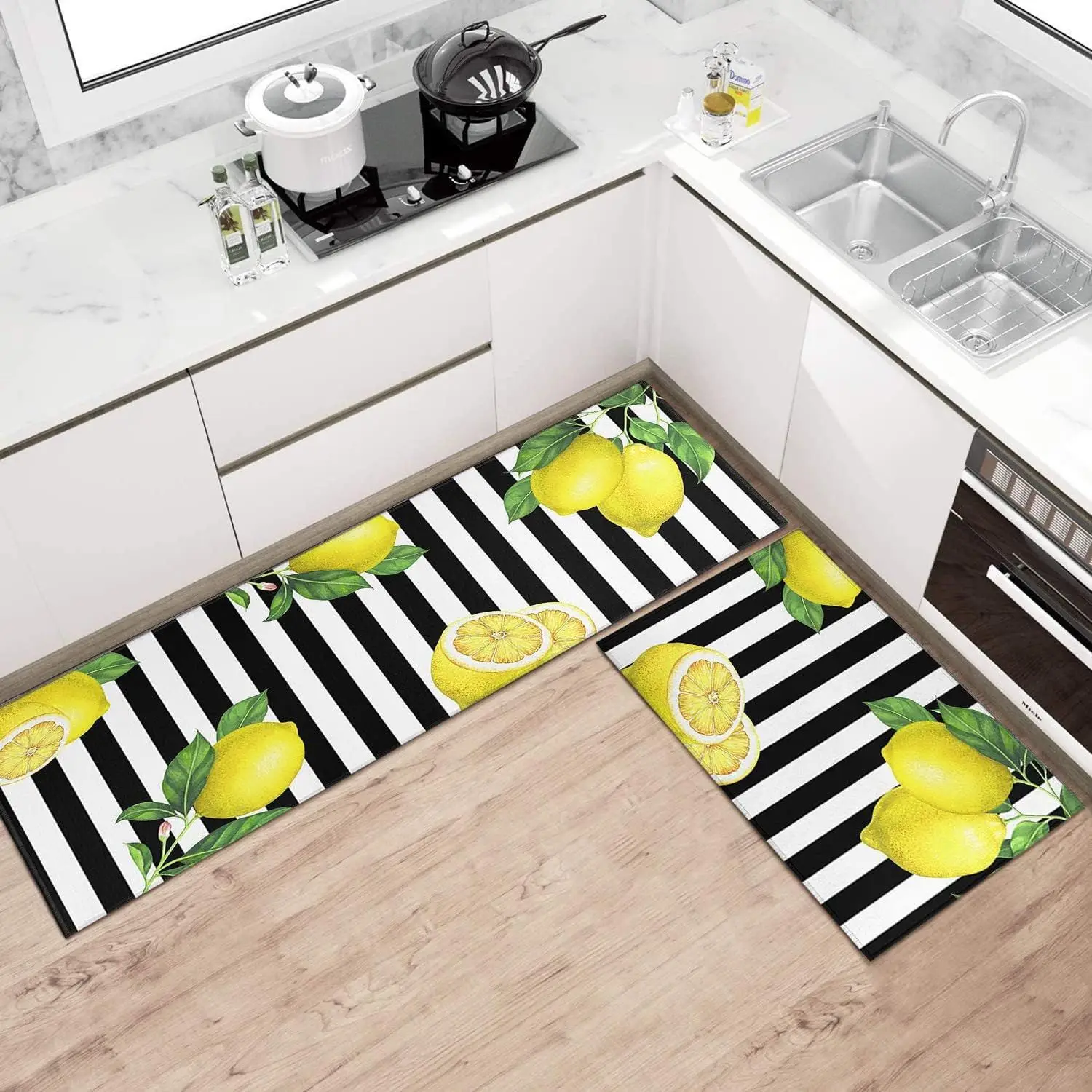 Kitchen Mat American Simple Water Absorbing Oil Absorbing Floor Mat Kitchen Restaurant Carpet Door Mat