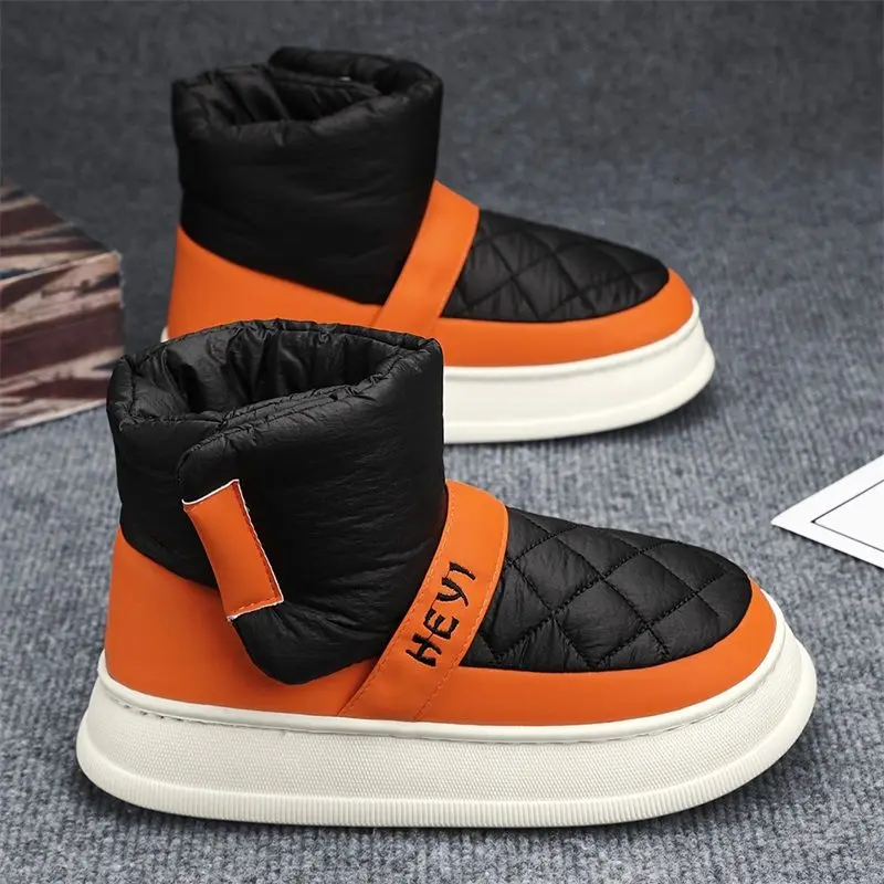 Śniegowce dla mężczyzn Wodoodporna platforma Wysokie buty zimowe Męska oferta Outdoor Hiking Marki Oryginalne oferty Wodoodporna wyprzedaż Futro