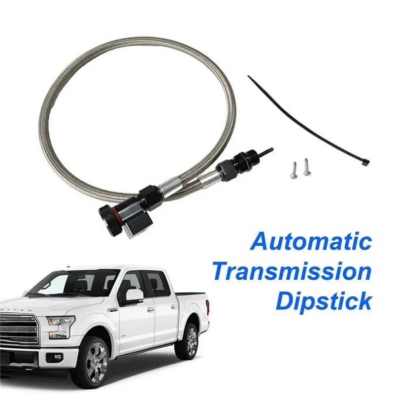 

A040-22200 Car Transmission Dipstick For Ford Trucks F-150 2010-2017 150 AODE-W Locking Braided Oil Dipstick