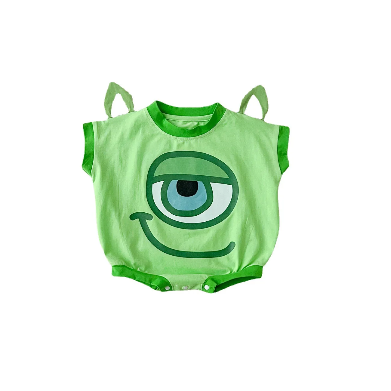 Disney\'s Big Eyes Fashion Designer Baby Triangle Bag Fart Clothes Funny Modeling Ha Clothing Out of The Multi-piece Set