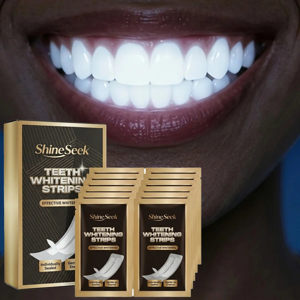 28Pcs/14Pairs Pap+ Powerful Whitening Tooth Strips, Free of Hydrogen Peroxide, Effectively Whiten Teeth, No Sensitivity or Irritation, Second-Generation Tooth Strips Are Designed to Fit More Closely to Teeth, Suitable for Long-Lasting Teeth Whitening