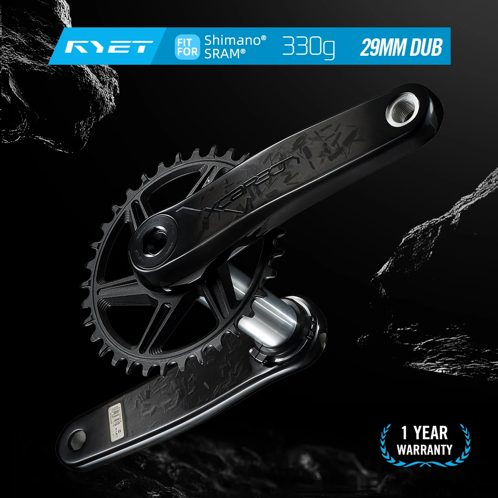 

Карбоновые шатуны RYET MTB, 330 г, сверхлегкий DUB, 29 мм, шпиндель 170/175 мм, 32-34 т, прямое крепление для 12-скоростного горного велосипеда SRAM Shimano