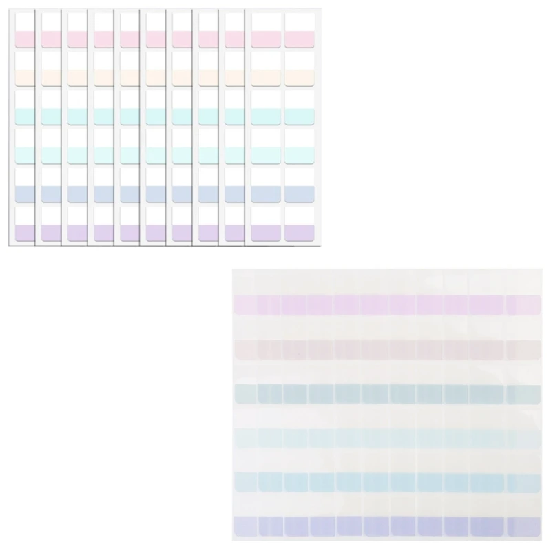 Colorful Sticky Index Tab for Notes Files Classification 3 Sizes Label Writable