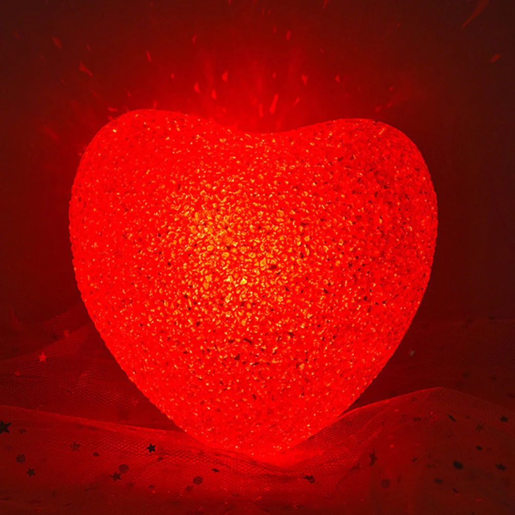 

2pcs Luminous Heart Small Size For Kids Party Decorations Night Light Glow Accessories Stage Performance School Photo Props