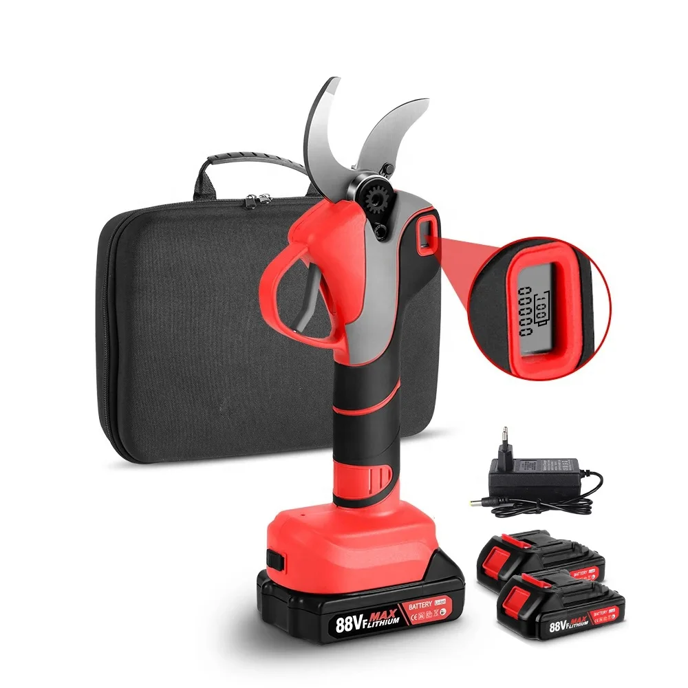 

Electric Pruner Power Shears Battery 55mm Scissors Pneumatic Orchard Rechargeable Goat Hoof Trimmer Cutter