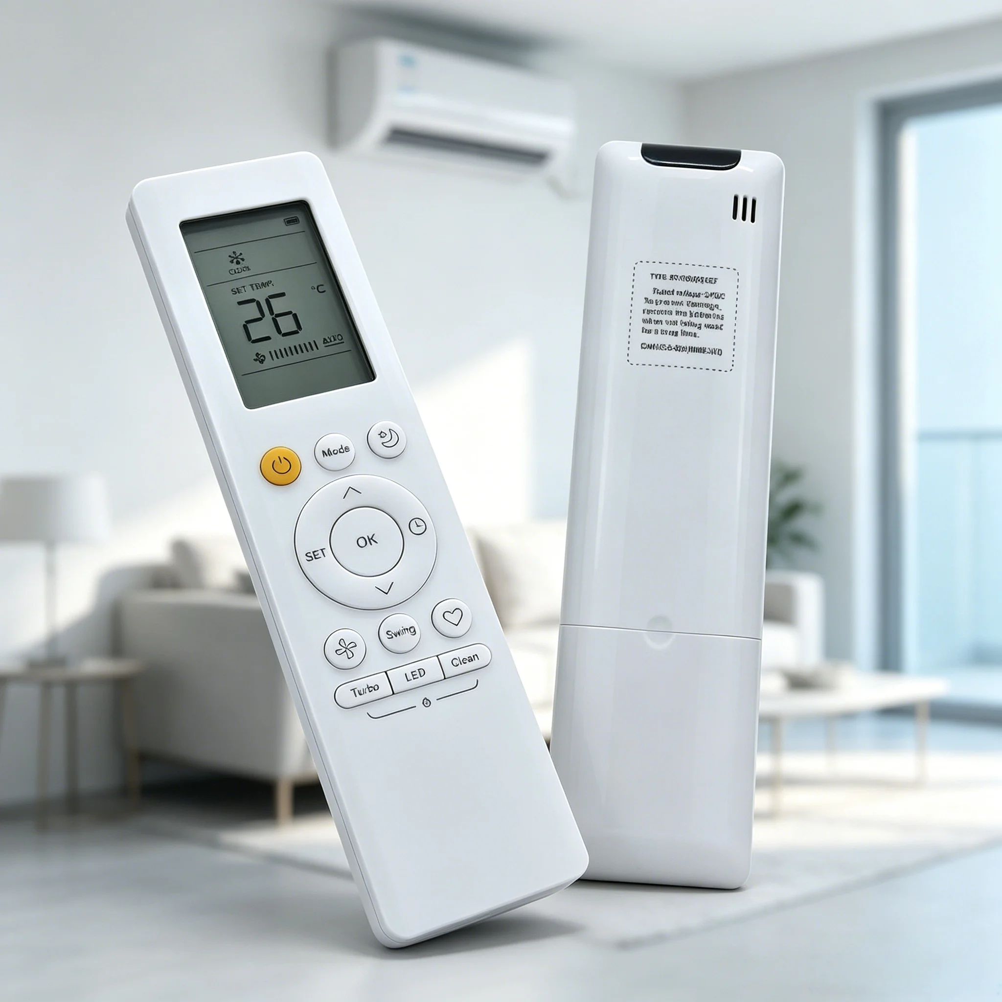Spare Control Remote For Midea AC Unit, multi-model compatible design, wear-resistant, cost-effective replacement part