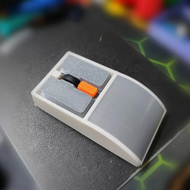 Retro Wireless Mini Bambulab Mouse Replica Custom 3D Printing Shell 3DPI Levels 2.4G Mute Button Mouse Game Keyboard Accessory