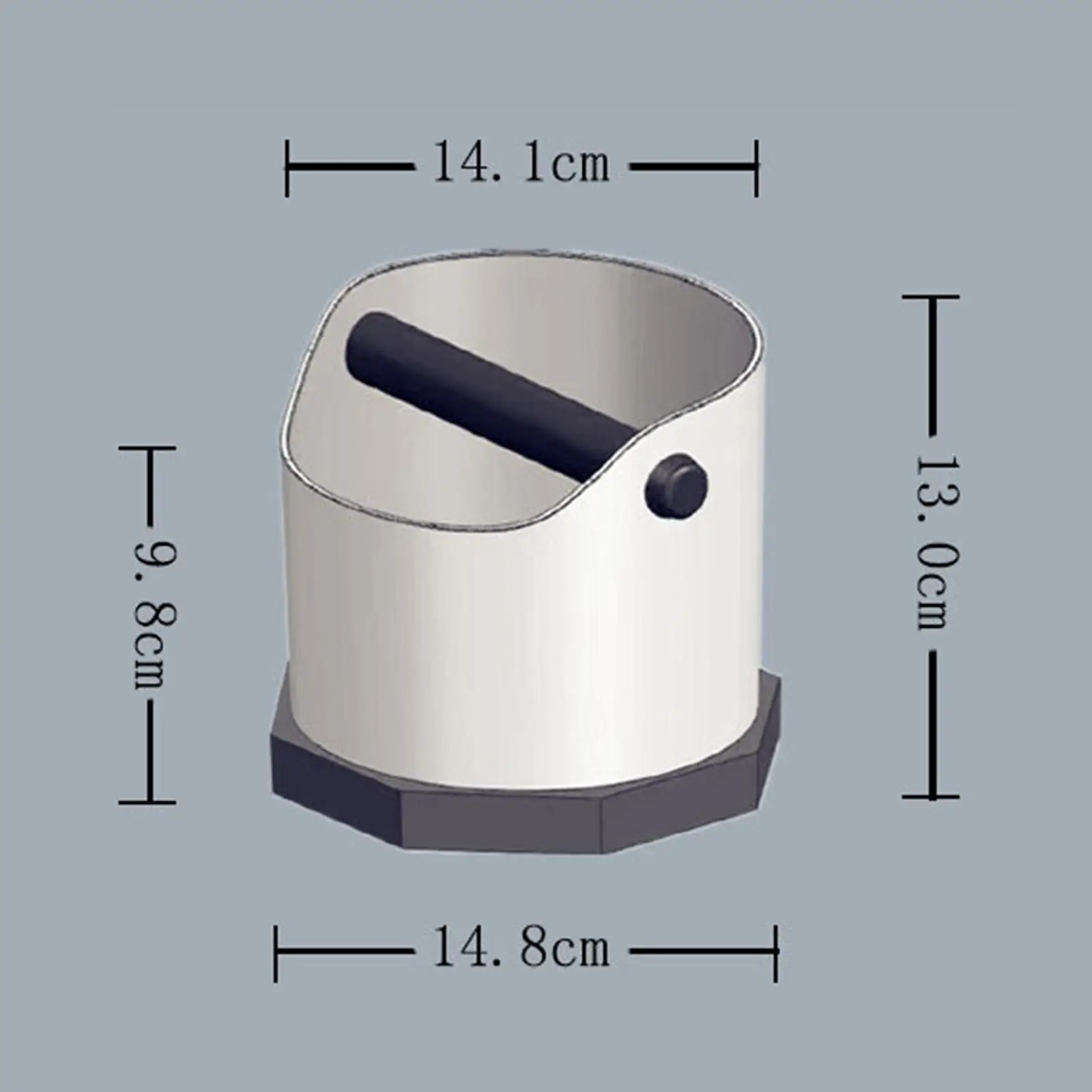 Caja de golpe de café, contenedor de basura de café expreso para cocina, hogar, oficina