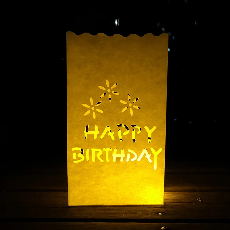 

C5 20pcs/lot Heart Shaped Tea Light Holder Luminaria Paper Lantern Candle Bag For Christmas Party Outdoor Wedding Decoration New
