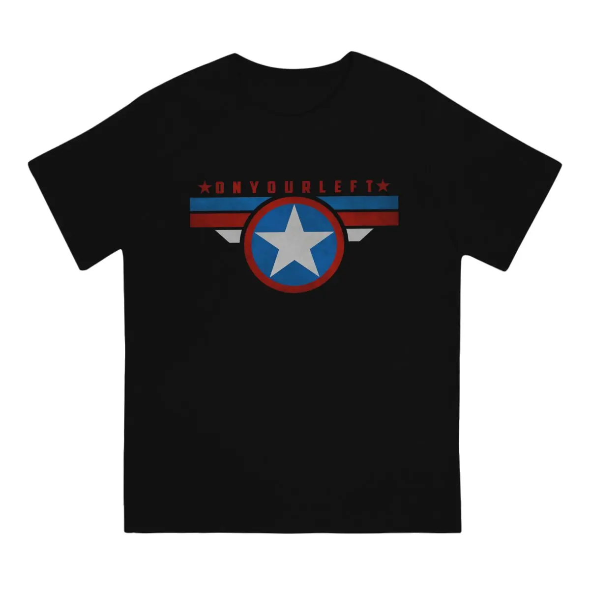 ON YOUR LEFT Unique TShirt Disney Captain America Film Leisure T Shirt Hot Sale Stuff For Adult