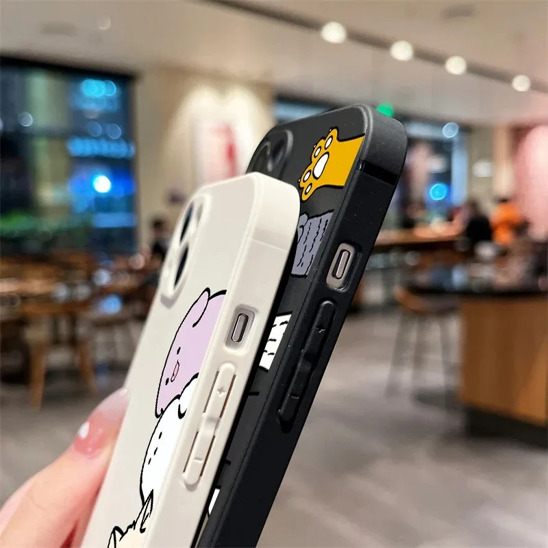 Funda de teléfono con bonitos animales, gato y perro, para iPhone 17 16 15 14 Plus 13 12 11 Pro MAX 17 Air 16E, bonita funda para teléfono para parejas y amantes