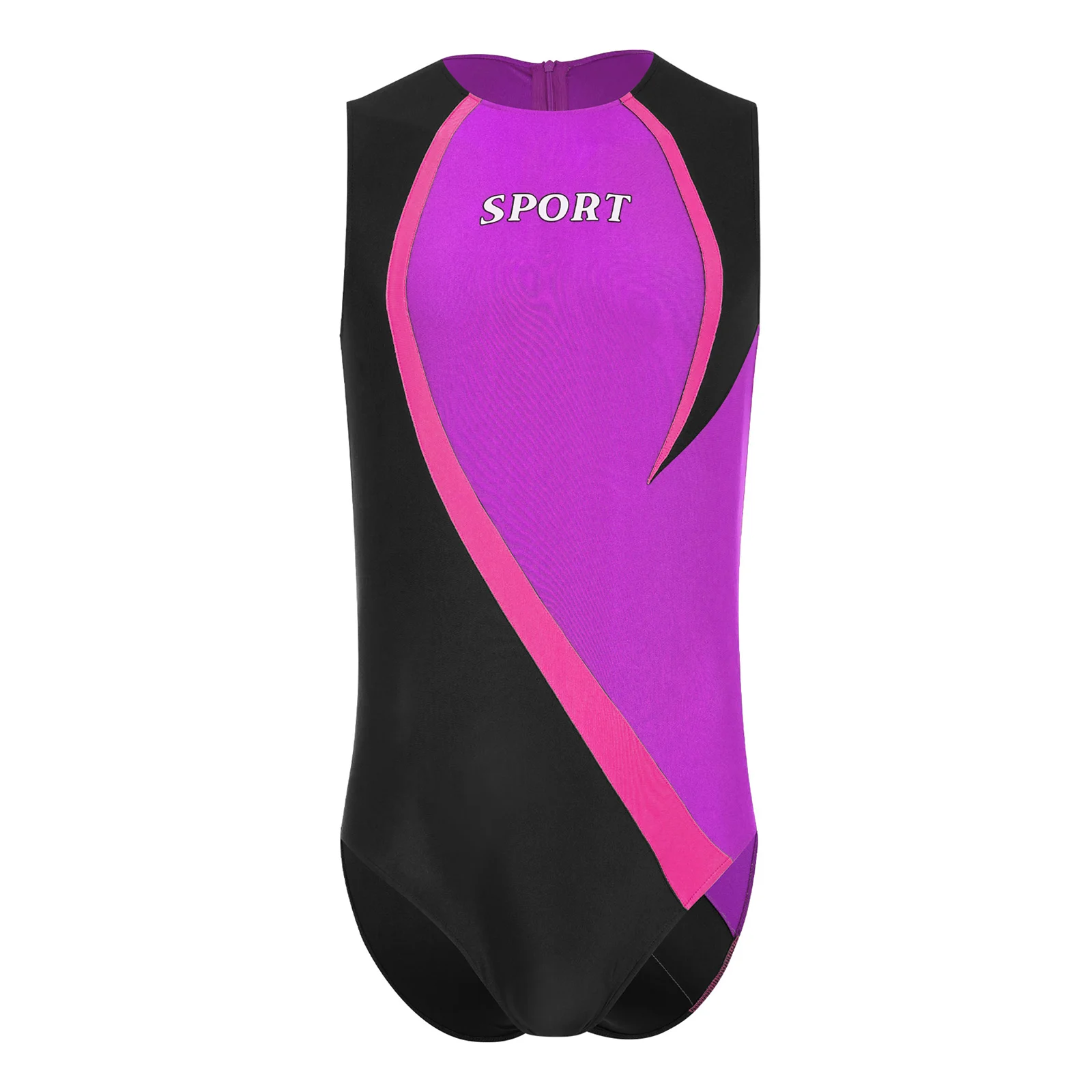 Body do kulturystyki na siłownię dla mężczyzn, jednoczęściowy strój kąpielowy bez rękawów, zapinany na zamek, z blokami kolorów, sportowy kombinezon do ćwiczeń, strój sportowy.