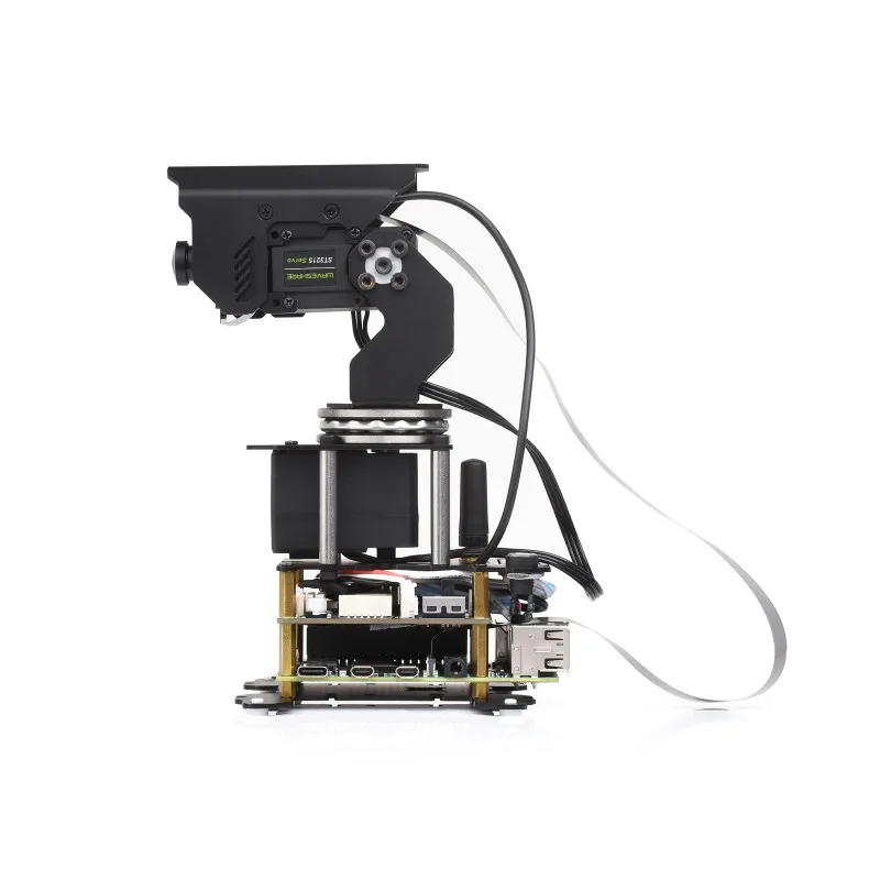 Waveshare 360° Omnidirectional High-Torque 2-Axis Expandable Pan-Tilt Camera Module,Driven By Serial Bus Servos,Based On Genera