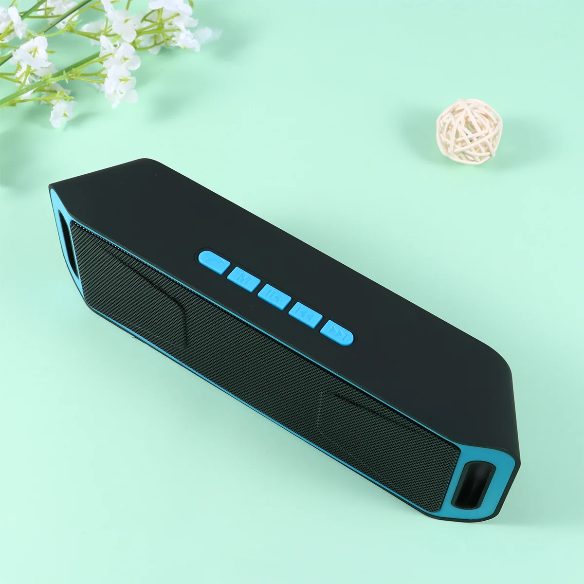 

1PC Wireless Speaker Mini Portable Computer Speaker Dual Horn Subwoofer Stereo Multi-purpose Outdoor Wireless Speaker for