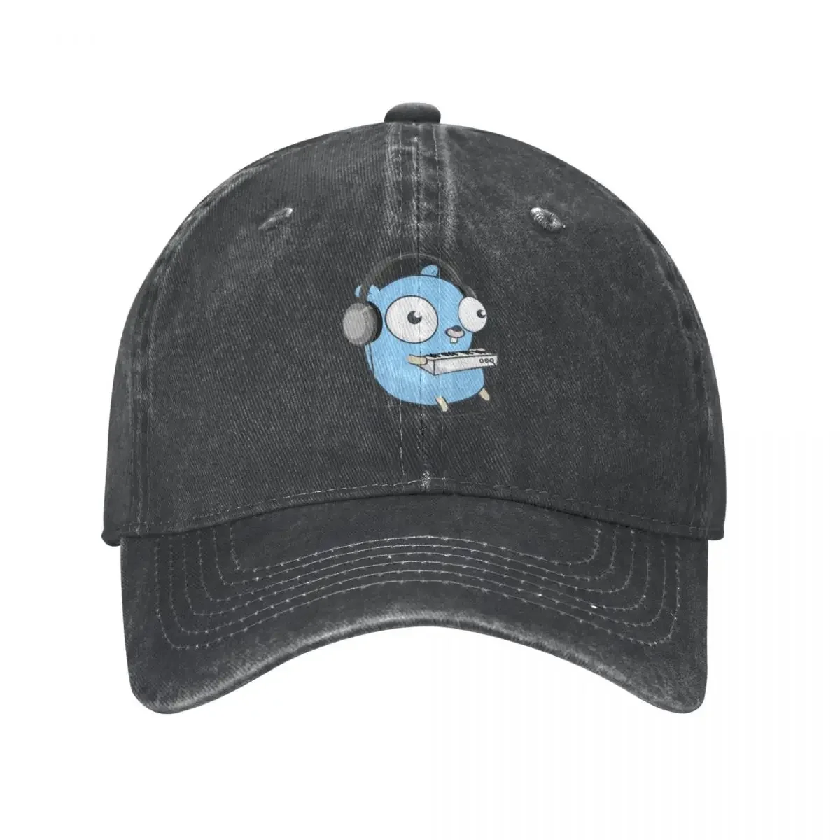 The golang mascot music (black edition) classic t shirt Cowboy Hat Gentleman Hat Kids Hat Men Women's