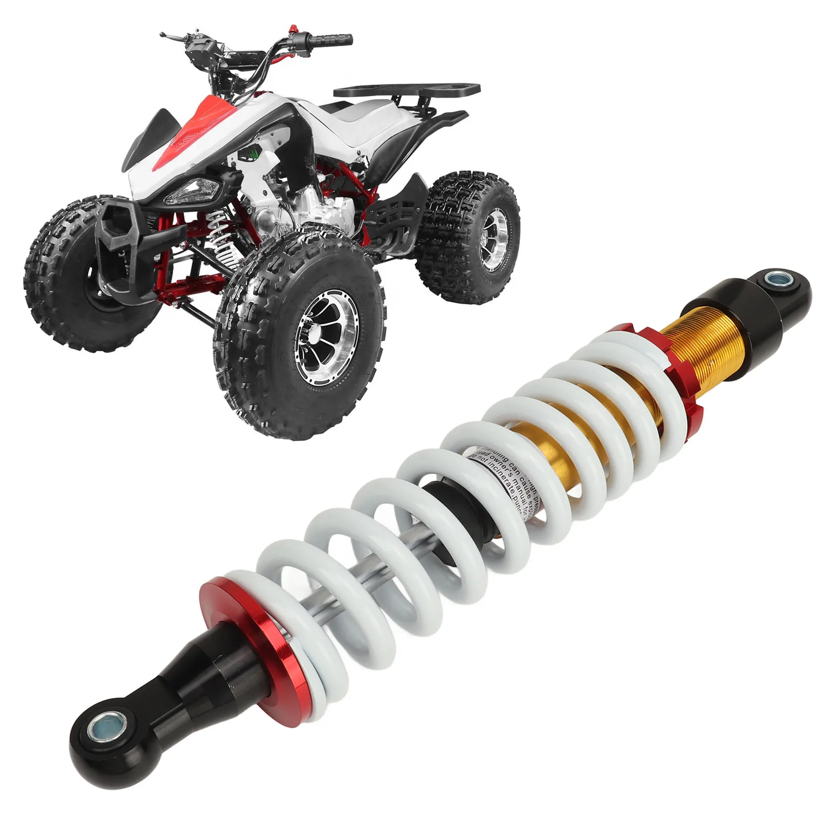 Мотоциклетный амортизатор с отверстием 380 мм, амортизатор с центральным расстоянием и регулируемым демпфированием для 90cc-250CC, мотоциклетный квадроцикл, новый