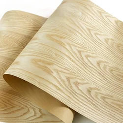 Natural Fraxinus Mandshurica Patterned Wood Veneer (backing Kraft Paper) Wood Veneer L: 2-2.5Meters/pcs Width: 59cm T: 0.3mm