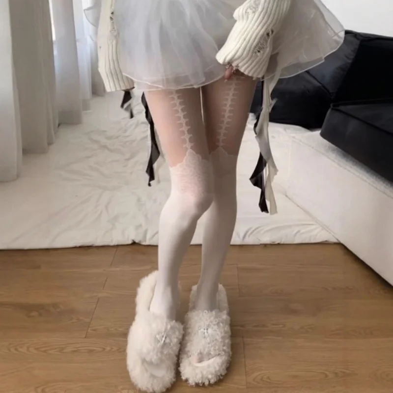

Lolita Fishbone Lace Pantyhose Spring Summer Pure Desire Style