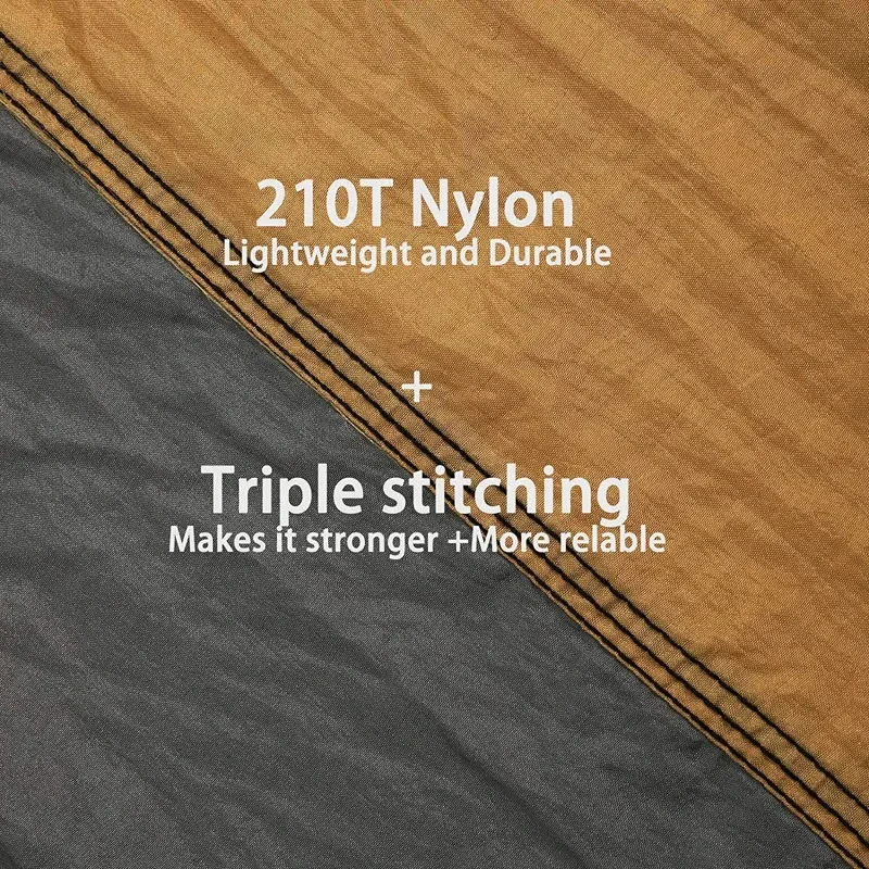 Parachute Hammock with Hammock Straps and Black Camping Survival Travel Carabiner Solid Color Double Person Outdoor Furniture image 6
