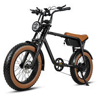 CMACEWHEEL New 500W Adult Electric Bike 20Inch Fat Tire All Terrain E-Bike with 48V 17Ah Removable Battery Lightweight E-Bike