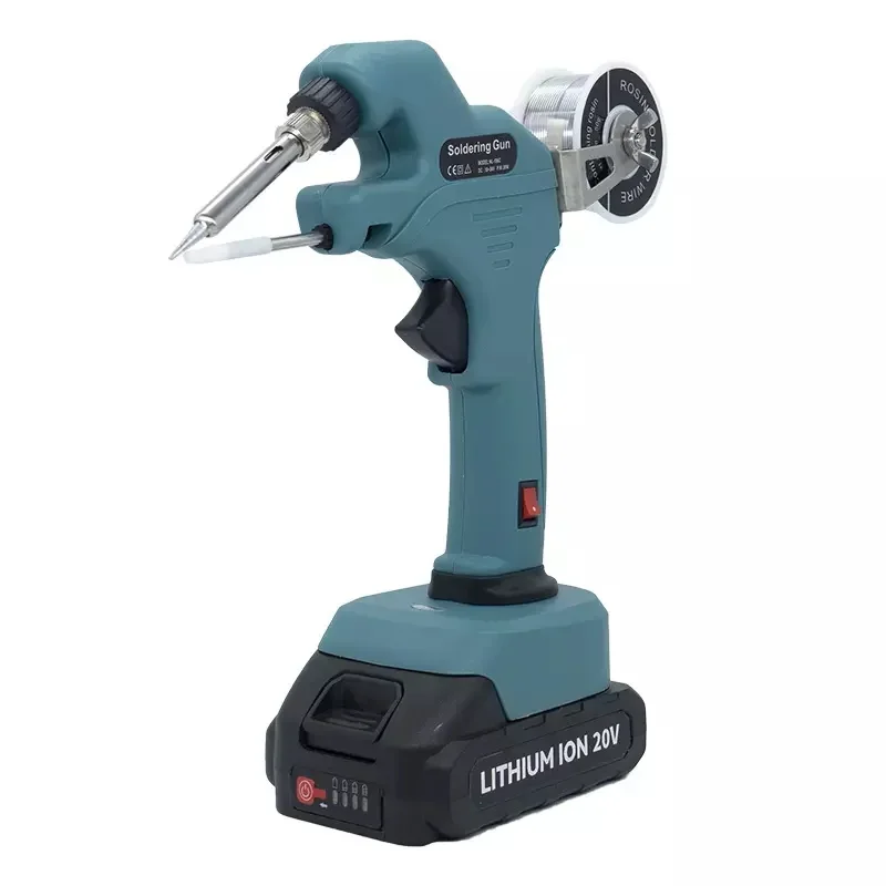 Saldatore elettrico senza fili portatile invia automaticamente la pistola per saldatura a stagno per Makita/Dewalt/Bosch/Milwaukee/Black & Decker