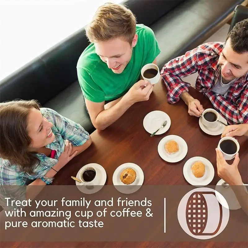 ตัวกรองเครื่องชงกาแฟ G8TC 6PCS พร้อมตัวกรองตัวยึดที่เหมาะสำหรับเครื่อง