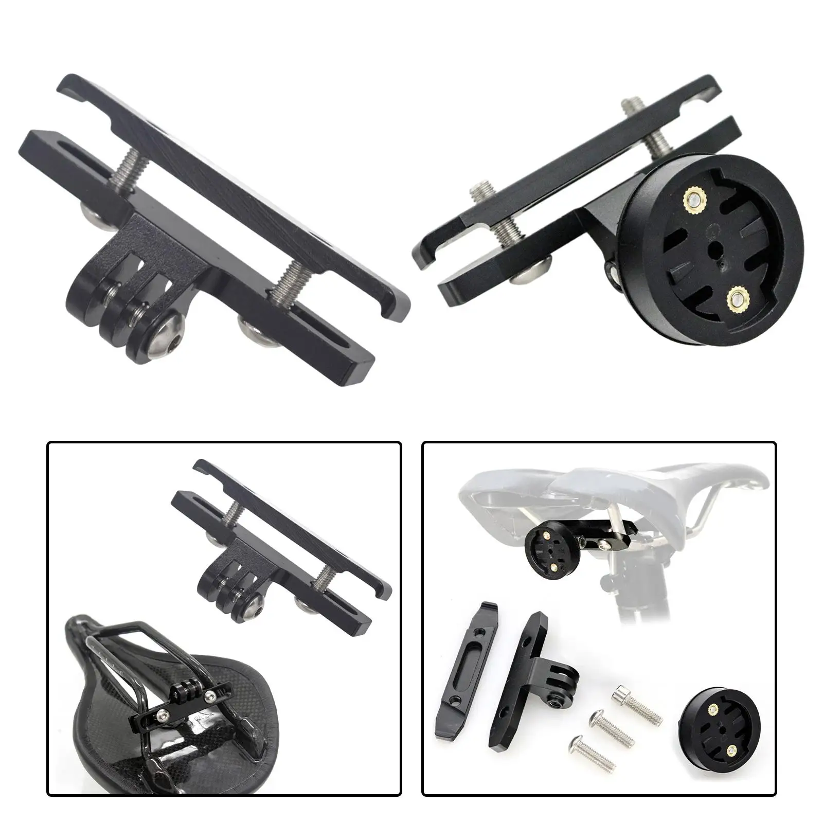 Bike Camera Mount Clip Action Camera Accessories CNC Saddle Mount Bicycle Camera Clamp for Hero 4 Hero 5 Hero 6 Hero6/5/4/3