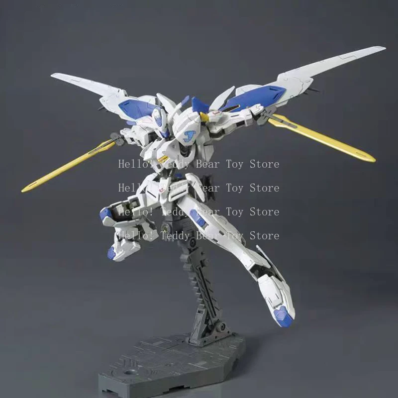 بانداي جاندام أطقم منمذجة الشكل HG 1/144 الأيتام ذات الدم الحديدي ASW-G-01Gundam Bael هدية لعبة جمع للأطفال شخصيات الحركة