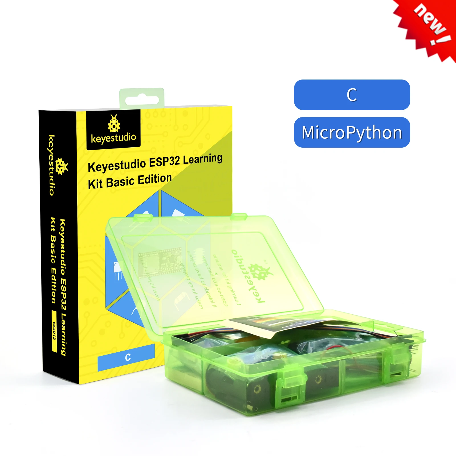 Keyestudio ESP32 Learning Kit Basic Edition With ESP32 Mainboard 74 project tutorials For Arduino DIY Electronic Kit