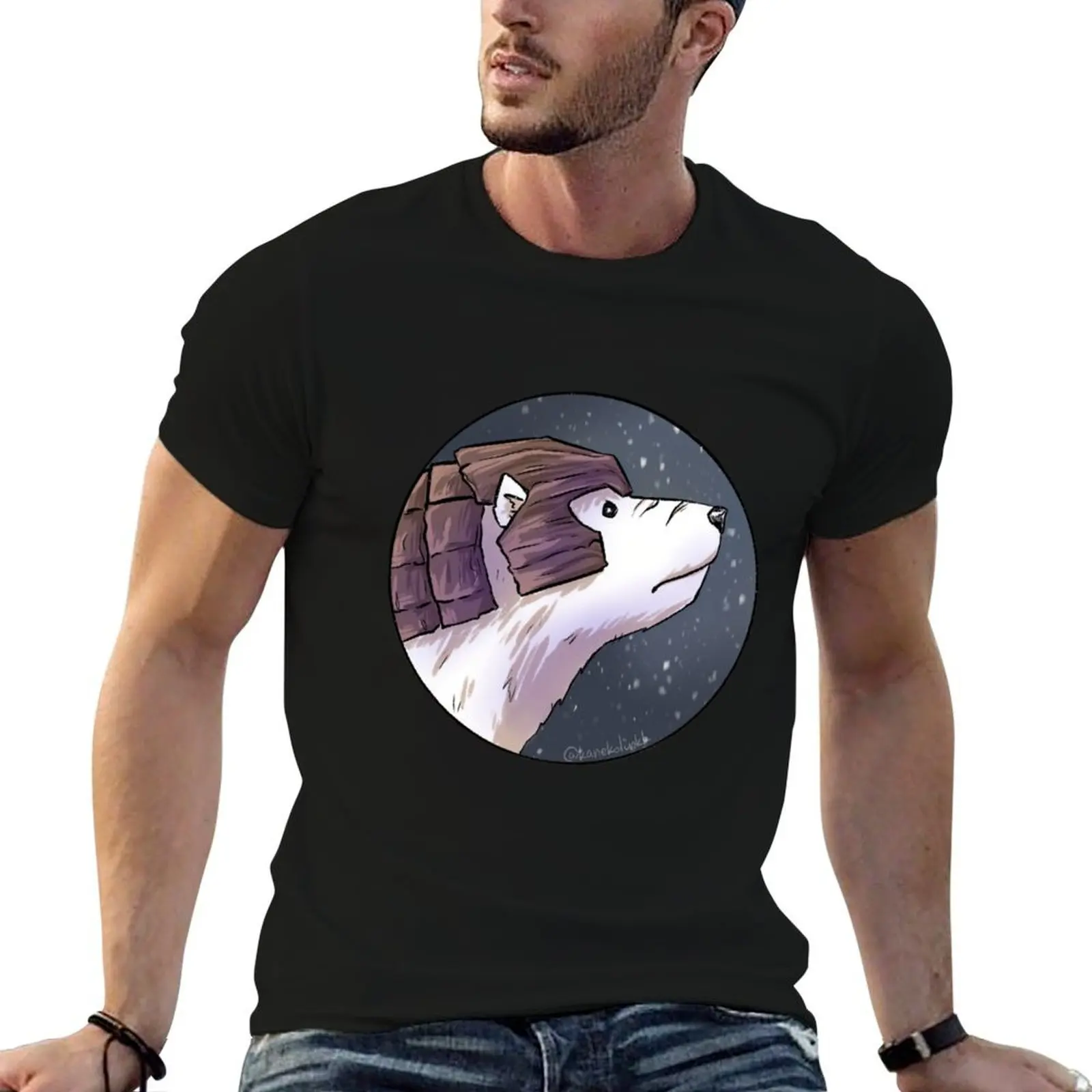 

Iorek Byrnison - His Dark Materials T-Shirt men t shirt cotton 100% t shirts for man pack cotton T-Shirt