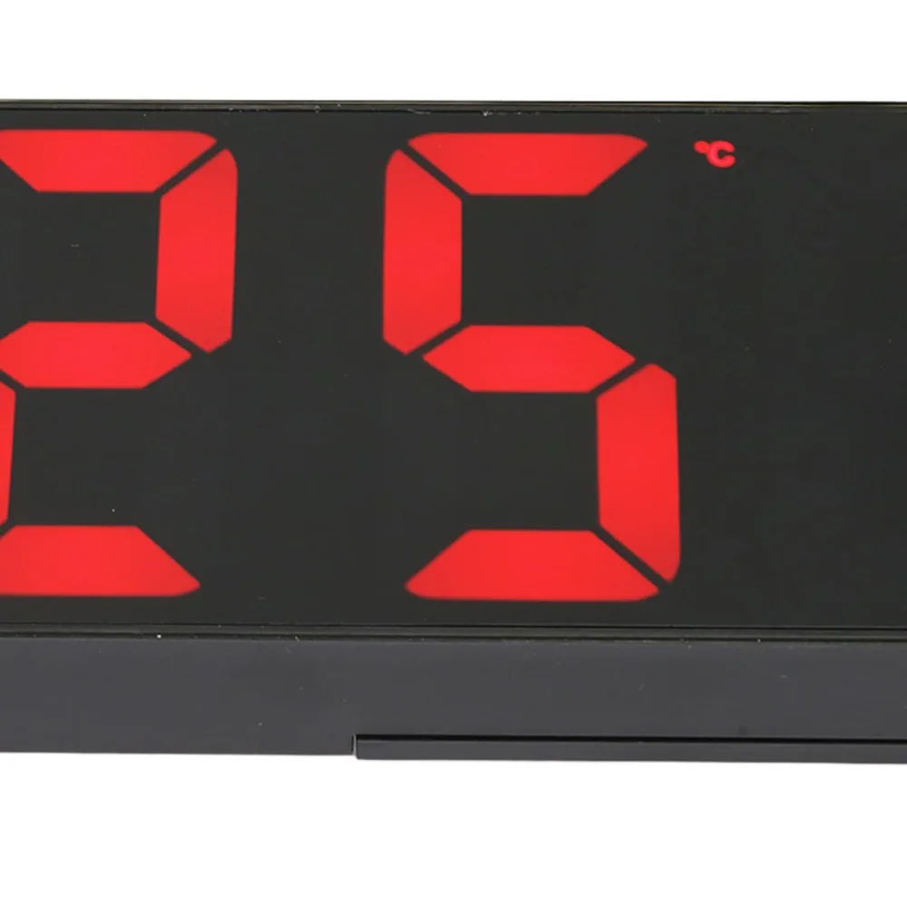 Temperature Display Digital Alarm Clock Mirror LED Display Adjustable Brightness LED Alarm Clock Rectangle LED Clock For Home