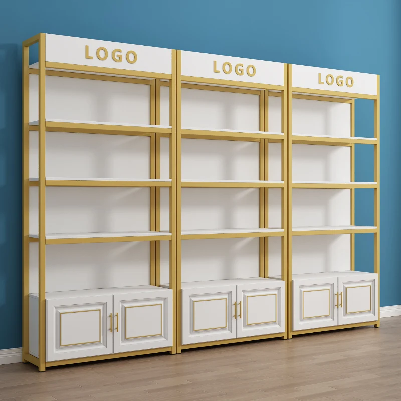 

Beauty Salon Shelves Household Multi-layer Skin Care Products Iron Shelves Supermarket Container Cosmetics Display Shelves