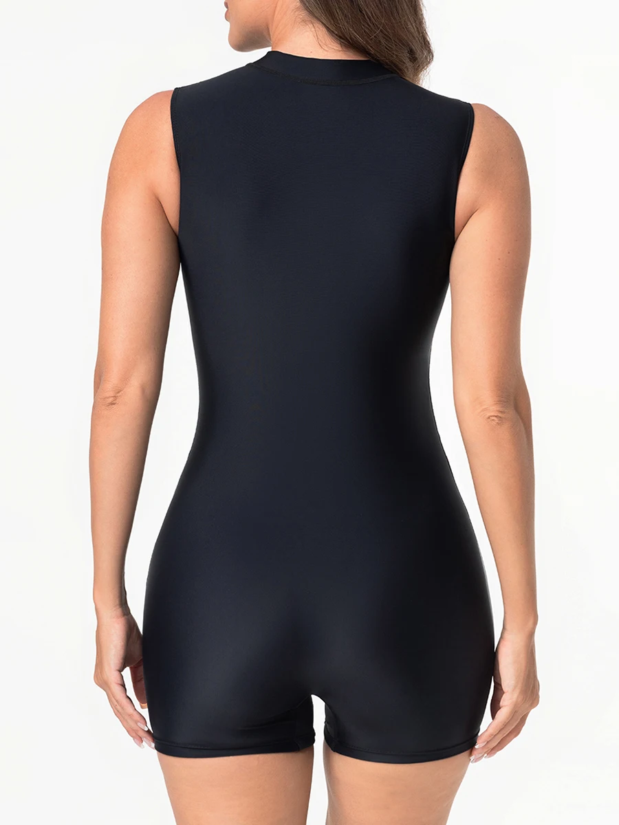 2026 سستة Rushguard أكمام سليم ملابس السباحة النساء قطعة واحدة ملابس السباحة الإناث الاستحمام السباحة السباحة بدلة ركوب الأمواج بحر #6